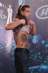 Mister Belarus 2014 casting (looks: blue jeans, black belt, tattoo)