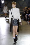 Anne Sofie Madsen show — Copenhagen Fashion Week AW14/15 (looks: white jumper, black mini skirt)