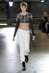 Anne Sofie Madsen show — Copenhagen Fashion Week AW14/15 (looks: black crop top, white trousers)