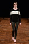 Pokaz AYNICPH — Copenhagen Fashion Week AW14/15 (ubrania i obraz: pulower czarny, spodnie czarne)