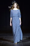 Показ By Ti Mo — Copenhagen Fashion Week AW14/15 (наряды и образы: голубое вечернее платье)