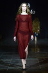 By Ti Mo show — Copenhagen Fashion Week AW14/15 (looks: burgundy transparent dress)