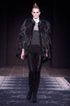 David Andersen show — Copenhagen Fashion Week AW14/15 (looks: black fur coat, black trousers)