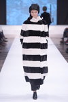 Kopenhagen Fur show — Copenhagen Fashion Week AW14/15 (looks: striped black and white fur coat)