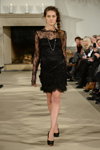 Stasia show — Copenhagen Fashion Week AW14/15 (looks: blackcocktail dress, black pumps, braid)
