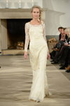 Stasia show — Copenhagen Fashion Week AW14/15 (looks: white wedding dress, blond hair, braid)