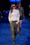 Stine Goya show — Copenhagen Fashion Week AW14/15 (looks: white jumper, khaki trousers)