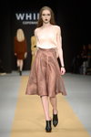 WHIITE show — Copenhagen Fashion Week AW14/15 (looks: white top, bronze skirt)