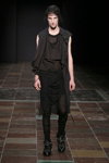 Pokaz BARBARA I GONGINI — Copenhagen Fashion Week SS15 (ubrania i obraz: kostium czarny, kozaki czarne)