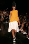 Henrik Vibskov show — Copenhagen Fashion Week SS15 (looks: yellow top, white skirt)