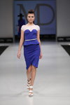 DESIGNERPOOL show — CPM FW14/15 (looks: blue dress with basque, white sandals)