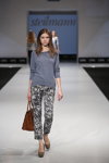 Trends show — CPM FW14/15 (looks: grey jumper, black and white trousers, brown bag)