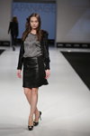 Trends show — CPM FW14/15 (looks: black jacket, black skirt, grey checkered top, black pumps)