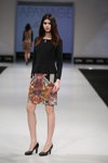 Trends show — CPM FW14/15 (looks: black jumper, multicolored skirt, black pumps)