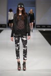 Trends show — CPM FW14/15 (looks: black polka dot top, black and white trousers, black sandals)