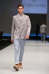 Показ Florentino — CPM SS2015 (наряды и образы: серый пиджак, голубые брюки)