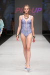 Pin-Up Stars show — CPM SS2015 (looks: sky blue sandals, sky blue closed swimsuit)