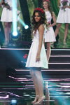 Julia Vergeenko. Gala final — Miss Belarús 2014. Top-25 (looks: vestido blanco, )