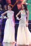 Anastasia Kuznetsova y Natalia Lazuta. Gala final — Miss Belarús 2014. Evening dresses