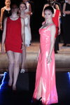 Дівчата — конкурс "Містер Гомель 2014" (наряди й образи: рожева вечірня сукня з розрізом)