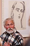 Homeless painter Valery Lyashkevich