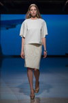 Показ Alexandra Westfal — Riga Fashion Week AW14/15 (наряды и образы: белая блуза, белая юбка)
