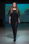 Pokaz Alexandra Westfal — Riga Fashion Week AW14/15 (ubrania i obraz: kostium czarny)