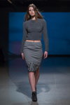 Alexandra Westfal show — Riga Fashion Week AW14/15 (looks: grey jumper, grey skirt)