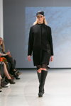 Показ Anna LED — Riga Fashion Week AW14/15 (наряды и образы: чёрные сапоги, чёрное пальто)