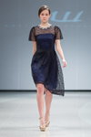 Modenschau von Katya Katya Shehurina — Riga Fashion Week AW14/15 (Looks: schwarzes Guipure-Kleid)