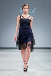 Pokaz Katya Katya Shehurina — Riga Fashion Week AW14/15 (ubrania i obraz: sukienka z gipiury czarna)