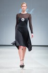 Показ Katya Katya Shehurina — Riga Fashion Week AW14/15 (наряди й образи: чорна сукня, чорні шпильки)