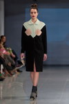 Показ M-Couture — Riga Fashion Week AW14/15 (наряды и образы: чёрное пальто)