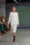 Показ M-Couture — Riga Fashion Week AW14/15 (наряды и образы: бордовые сапоги)