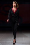 Pokaz Narciss — Riga Fashion Week AW14/15 (ubrania i obraz: kombinezon czarny, półbuty czarne)