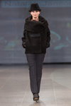 Natālija Jansone show — Riga Fashion Week AW14/15 (looks: black hat, grey trousers)