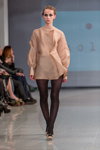 Pokaz Paola Balzano — Riga Fashion Week AW14/15 (ubrania i obraz: rajstopy czarne, bluzka cielista)