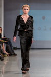 Desfile de Paola Balzano — Riga Fashion Week AW14/15 (looks: traje de pantalón negro)