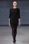 Modenschau von Pohjanheimo — Riga Fashion Week AW14/15 (Looks: schwarze Strumpfhose)