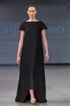 Показ Pohjanheimo — Riga Fashion Week AW14/15 (наряды и образы: чёрное платье макси)