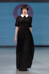 Показ Red Salt — Riga Fashion Week AW14/15 (наряды и образы: чёрное платье макси)