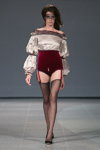 Amoralle show — Riga Fashion Week SS15 (looks: black nylon stockings)