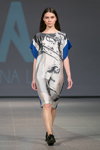 Pokaz Anna LED — Riga Fashion Week SS15 (ubrania i obraz: sukienka z nadrukiem)