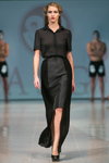 Показ ASG — Riga Fashion Week SS15 (наряди й образи: чорна блуза, чорна спідниця)