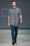 Показ Ilya Bulichev — Riga Fashion Week SS15 (наряды и образы: синие джинсы)