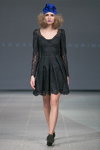 Показ Katya Katya Shehurina — Riga Fashion Week SS15 (наряды и образы: чёрное кружевное платье)