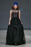 Pokaz Katya Katya Shehurina — Riga Fashion Week SS15 (ubrania i obraz: suknia wieczorowa czarna koronkowa)