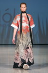 NÓLÓ show — Riga Fashion Week SS15 (looks: maxi printed multicolored dress)