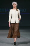 Desfile de Pohjanheimo — Riga Fashion Week SS15 (looks: falda de encaje marrón)