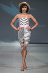Skladnova show — Riga Fashion Week SS15 (looks: striped dress)